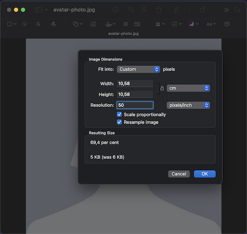 Compressing images