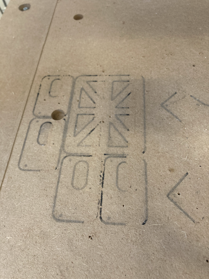 Burnt base of CNC